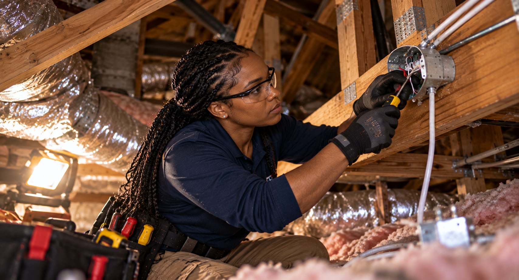 FSSTC technician completing detailed field work