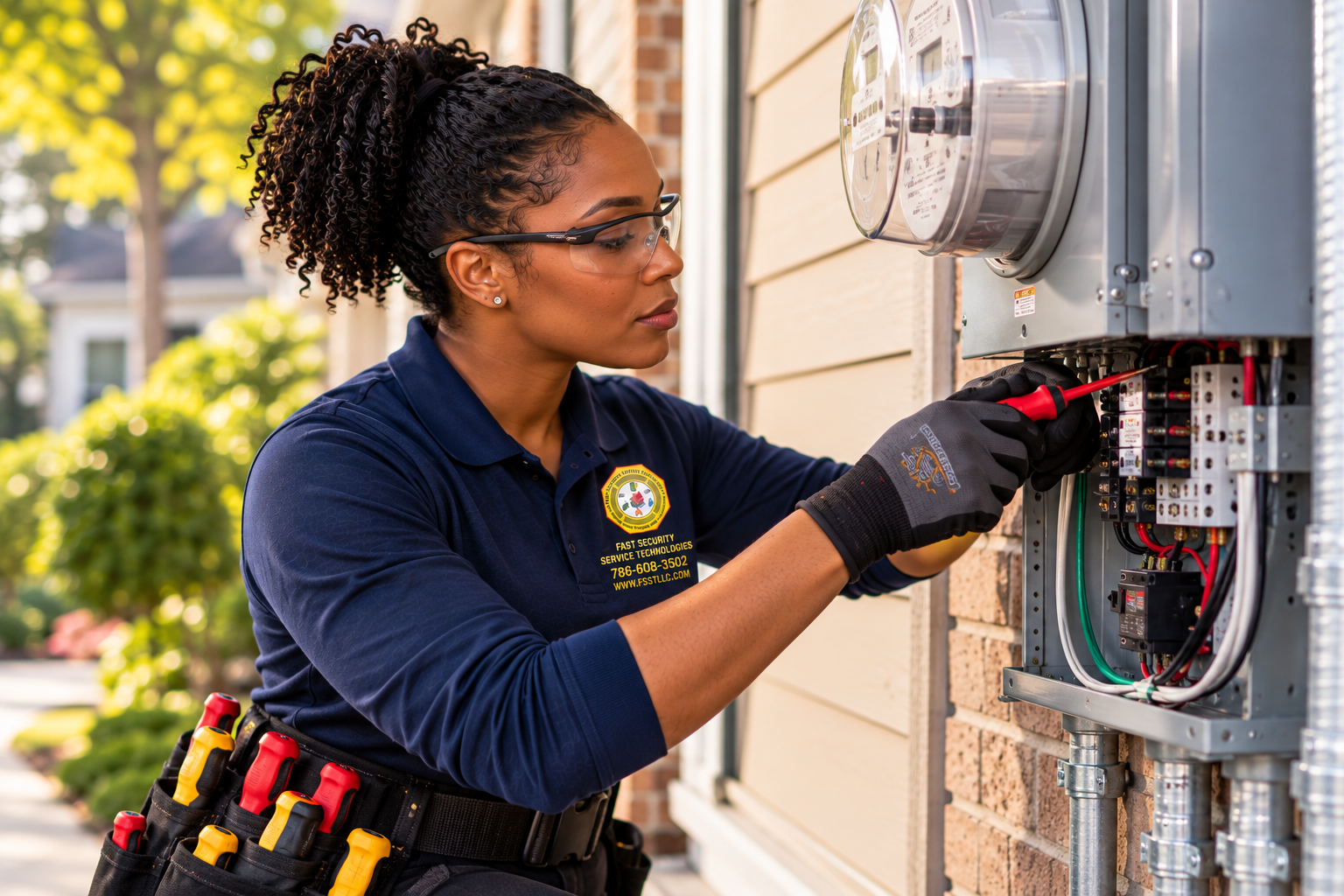FSSTC security professionals working with connected security technology