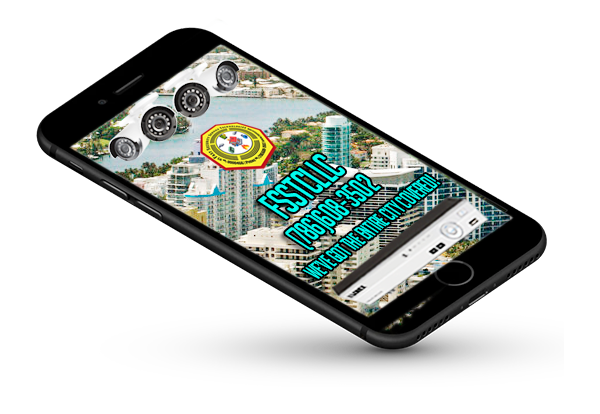 FSSTC phone artwork featuring security cameras.