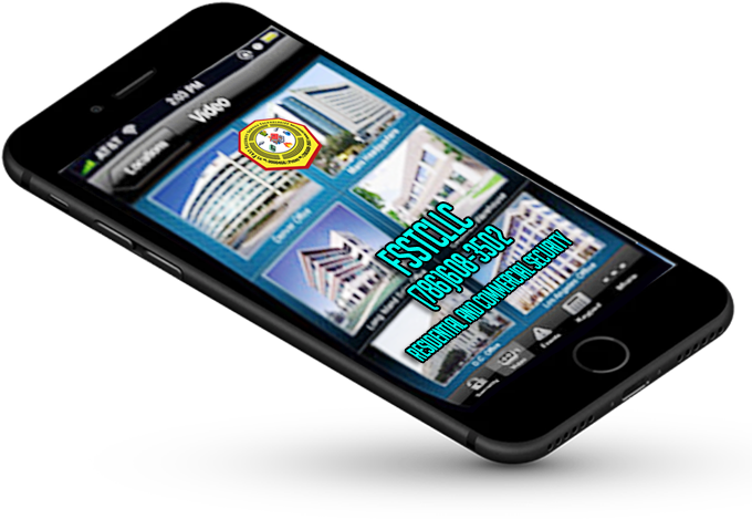 FSSTC phone artwork featuring homes and business properties.
